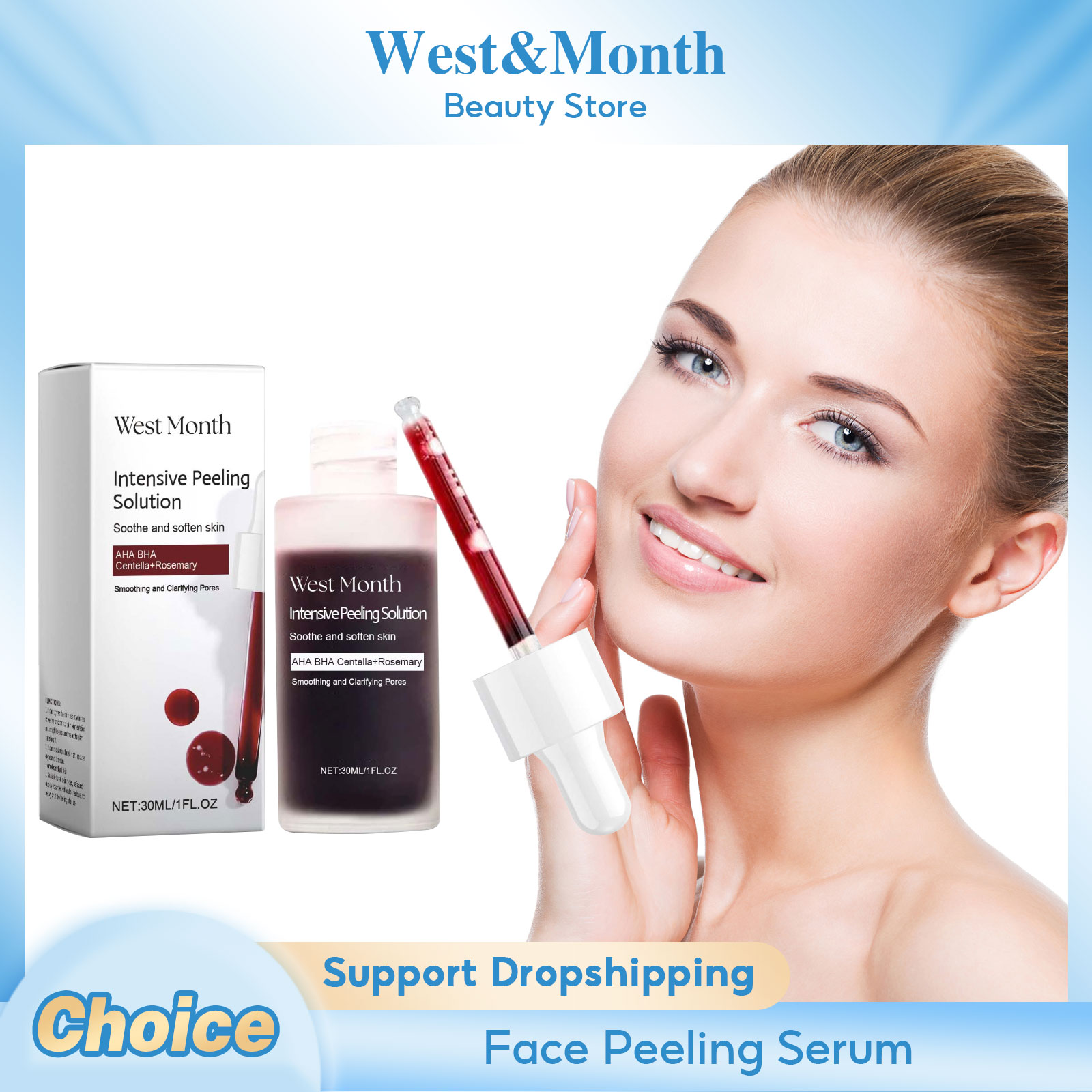 Aha Bha Exfoliant - Serum Wajah Anti Jerawat, Serum Wajah