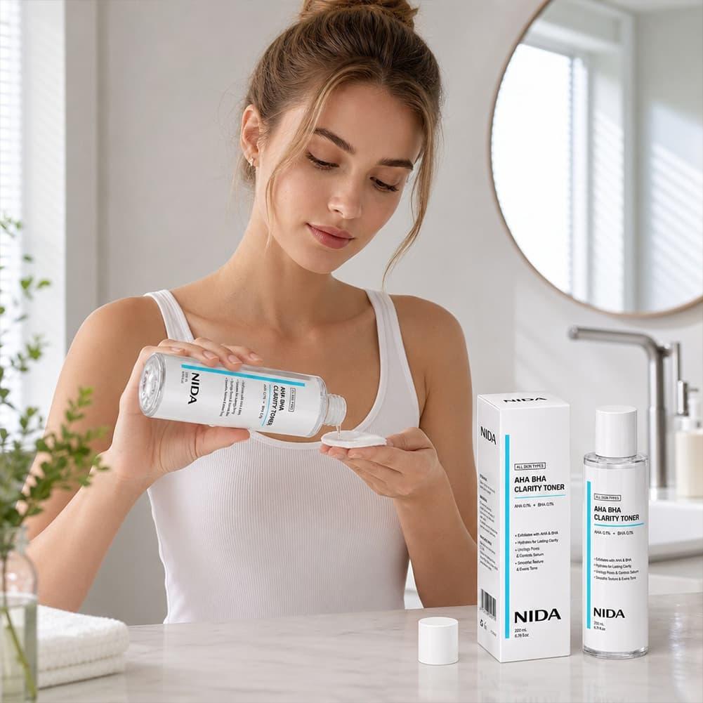 Set Perawatan Kulit NIDA Hydra - Aha Bha Exfoliant ulasan dan harga