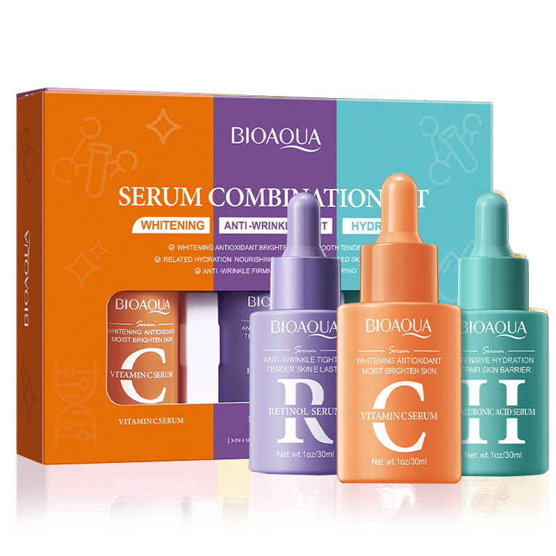 BIOAQUA Vitamin C Retinol, set - Hyaluronic Acid Serum ulasan dan harga