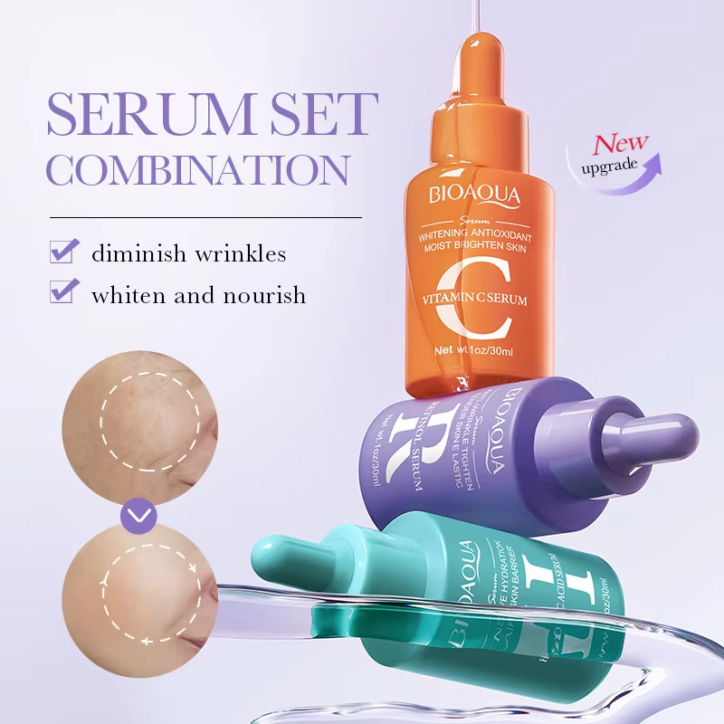 BIOAQUA Vitamin C Retinol, set - Hyaluronic Acid Serum ulasan dan harga
