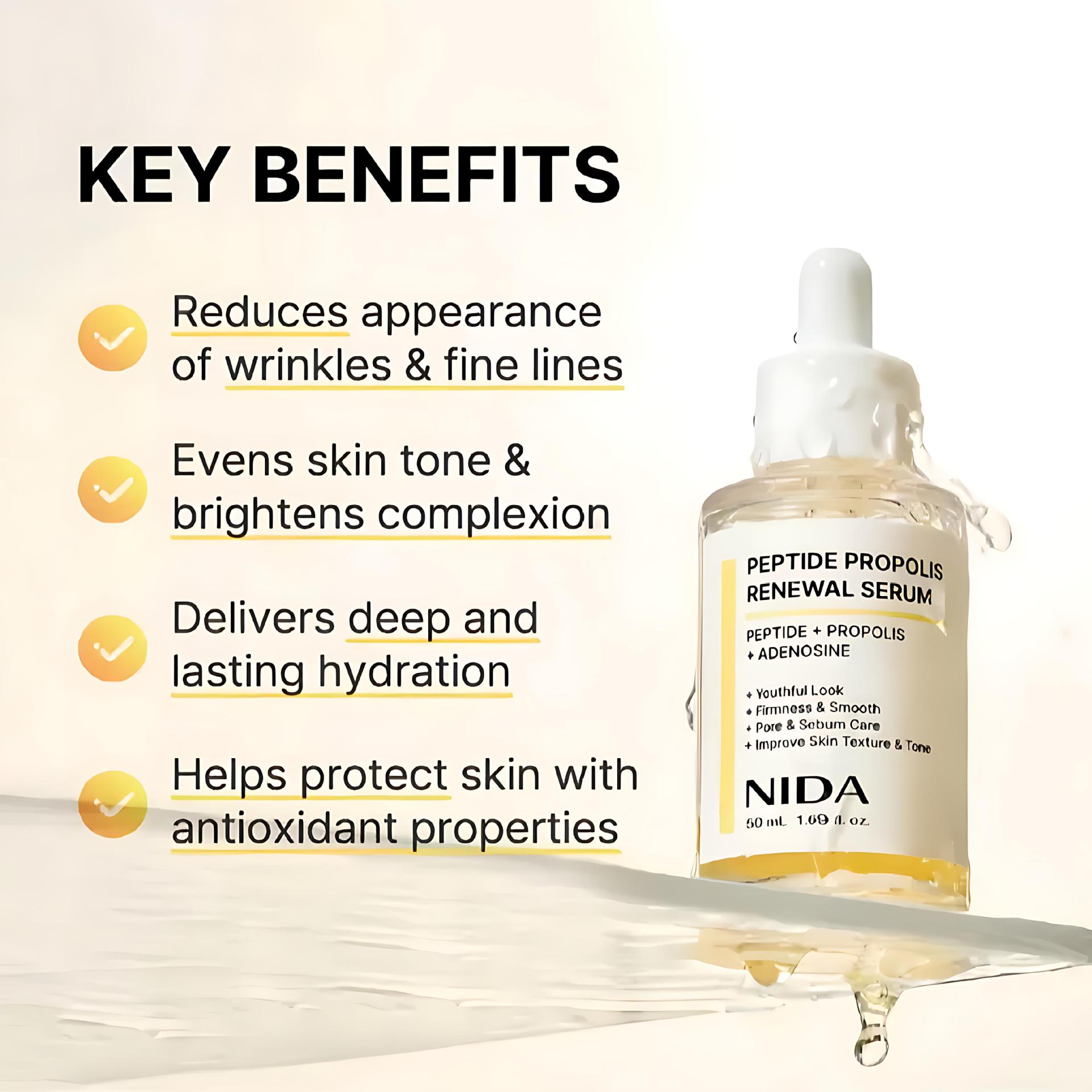 NIDA Propolis Serum Krim Mata  - Hyaluronic Acid Serum ulasan dan harga