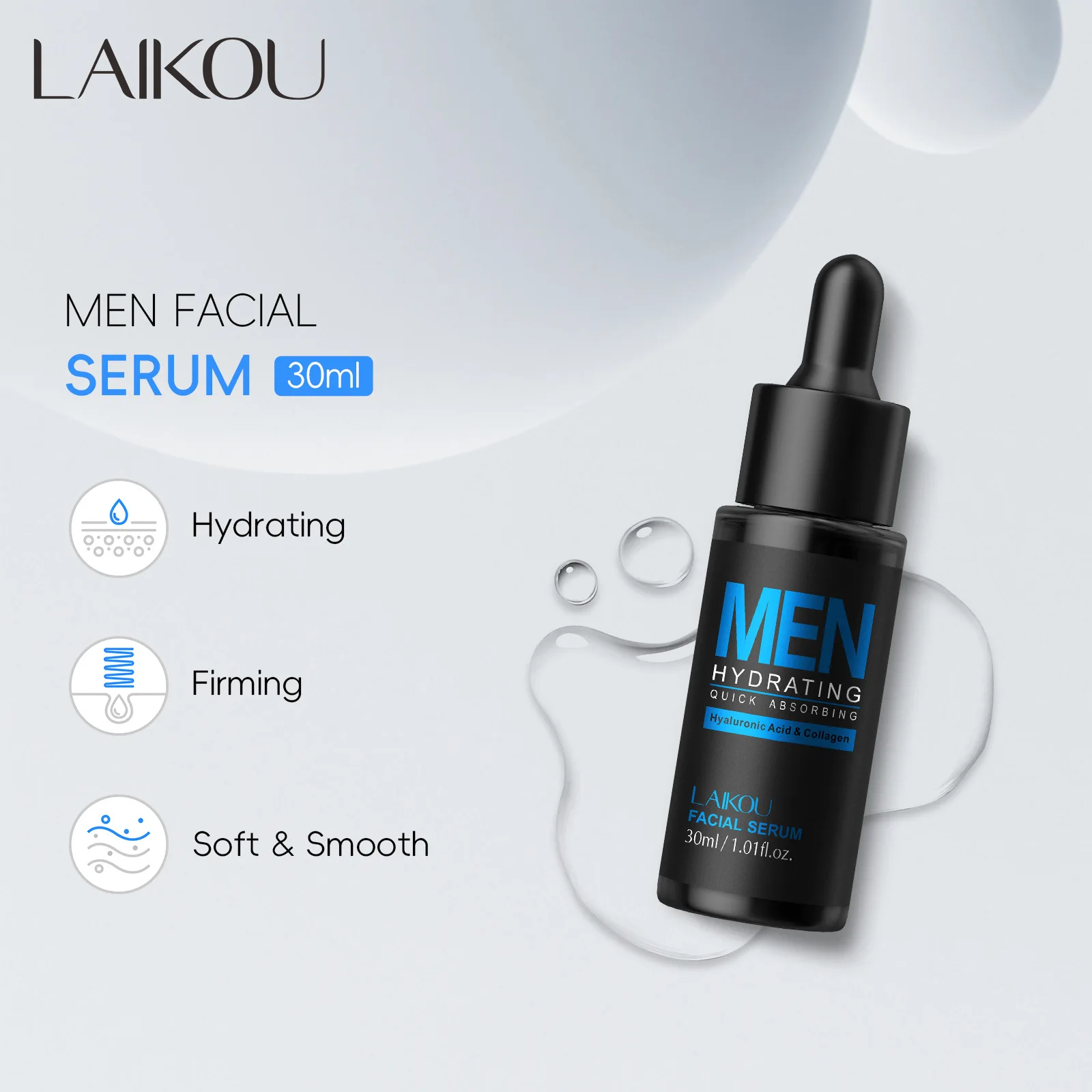 Serum Wajah Pria 30Ml Pengontr - Hyaluronic Acid Serum ulasan dan harga