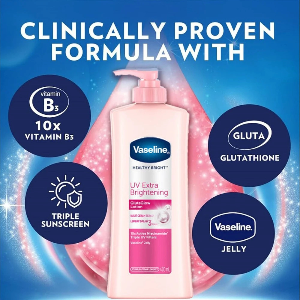 Lotion Tubuh Vaseline Niacinam - Aha Bha Exfoliant ulasan dan harga