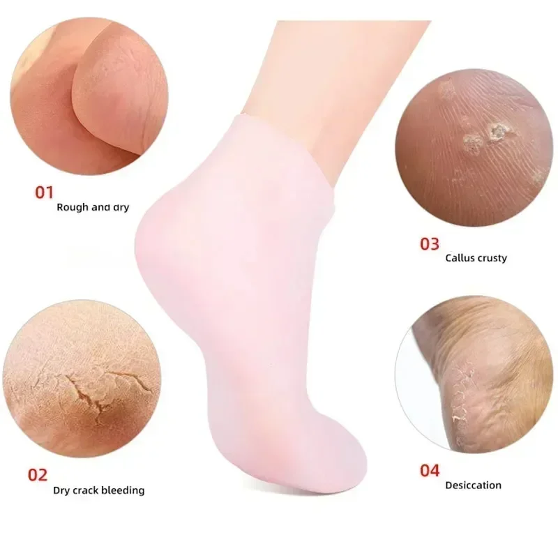 1 pasang silikon kaus kaki pel - Aha Bha Exfoliant ulasan dan harga
